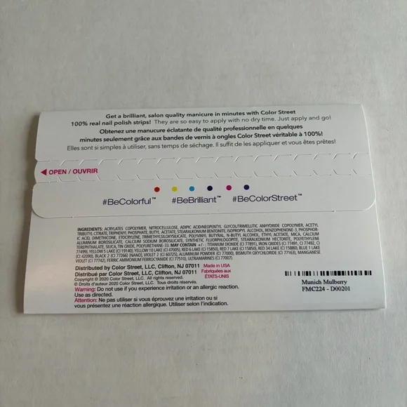 *Retired* Color Street: Munich Mulberry | Berry Red Fall Solid Classic Winter - Picture 4 of 12